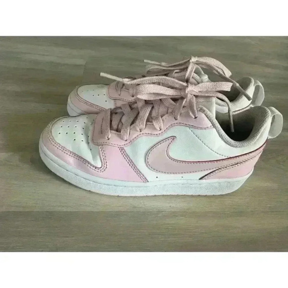 Nike Other - Nike‎ Court Borough Low Size 4.5Y Shoes Sneakers Pink White